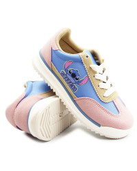 Półbuty Dla Dziewczynek na Wiosnę Stitch Różowo Niebieskie Bartek 87033-25