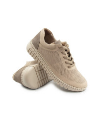 Półbuty damskie ze skóry naturalnej miękkie na wiosnę T. Sokolski OG 2501 BEIGE