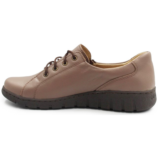 Eleganckie Buty Na Wiosnę Damskie Skórzane Helios 429 Brąz