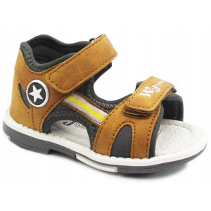 Sandały Dla Chłopca Na Lato Brązowe Wojtyłko 1s23735