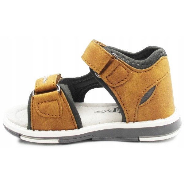 Sandały Dla Chłopca Na Lato Brązowe Wojtyłko 1s23735