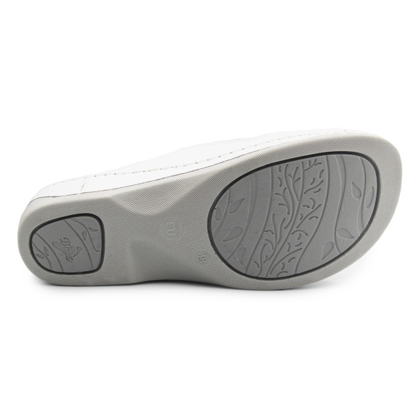 Białe Klapki Damskie Do Pracy Batz Rea