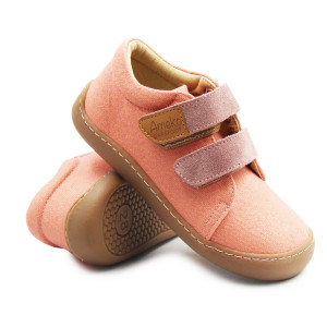 Trampki Dla Dziewczynki Barefoot Tenisówki Do Szkoły Ameko Neo Brownrose