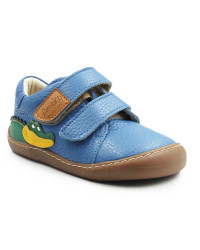 Buty Na Jesień Dla Chłopca Niebieskie Barefoot Ameko Otis Croco-Blue