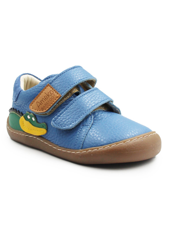 Buty Na Jesień Dla Chłopca Niebieskie Barefoot Ameko Otis Croco-Blue