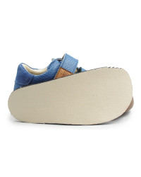 Buty Na Wiosnę Dla Chłopca Niebieskie Barefoot Ameko Otis Croco-Blue