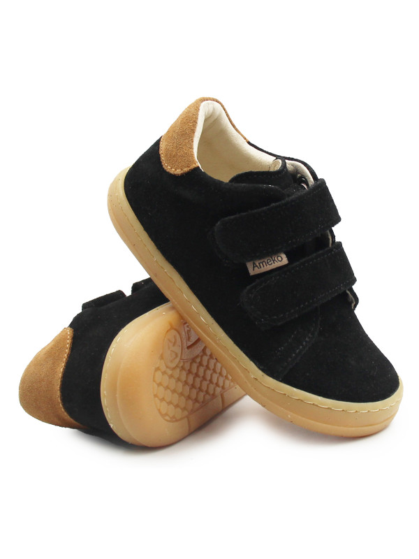 Buty Chłopięce na Jesień Barefoot Ameko Dash-Black