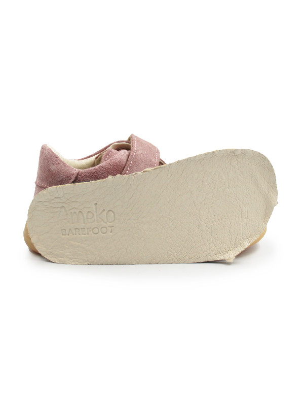 Buty Na Wiosnę Dla Dziewczynki z Serduszkiem Barefoot Ameko Dash-Hearts-Brownrose