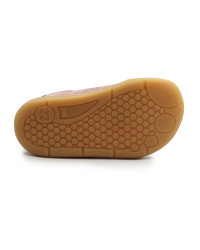 Buty Na Jesień Dla Dziewczynki z Serduszkiem Barefoot Ameko Dash-Hearts-Brownrose