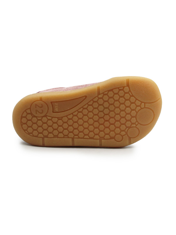 Buty Na Jesień Dla Dziewczynki z Serduszkiem Barefoot Ameko Dash-Hearts-Brownrose