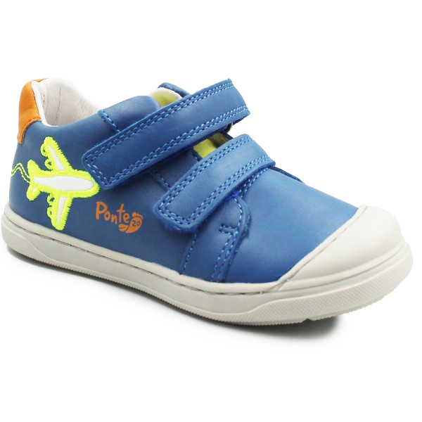 Buty Na Jesień Dla Chłopca Trampki Niebieskie Samolot Ponte DA03-4-1760A