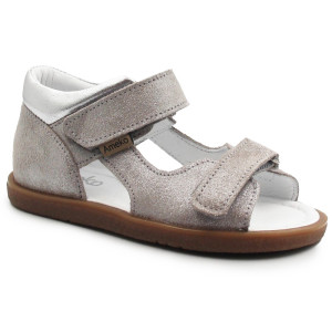 Dziewczęce Brokatowe Sandały Profilaktyczne Ameko Plain-Stone Dust