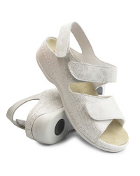 Eleganckie błyszczące sandały damskie na lato Berkemann Rina 01040-789