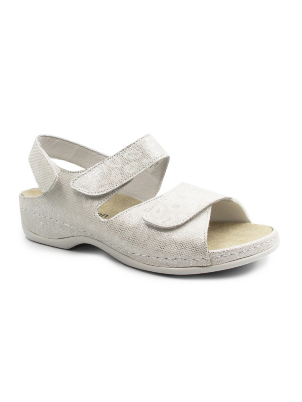 Eleganckie błyszczące sandały damskie na lato Berkemann Rina 01040-789