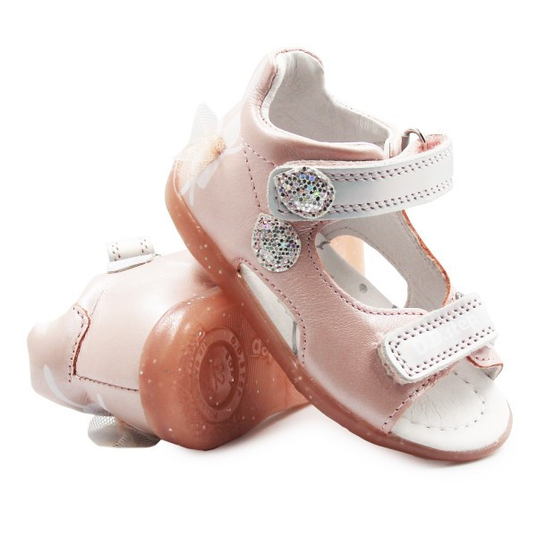Różowe Sandały Dla Dziewczynki G075-51453M Baby Pink