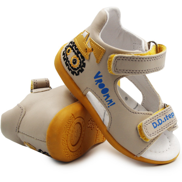 Sandały Dla Chłopczyka DD STEP G075-51868A Light Grey