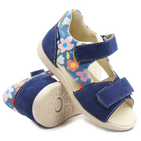 Sandałki Dla Dziewczynki Mido 21-37 Blue Bloom