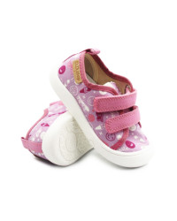 Trampki Do Szkoły i Przedszkola Dla Dziewczynki Na Rzep DD STEP C100-61432 Daisy Pink