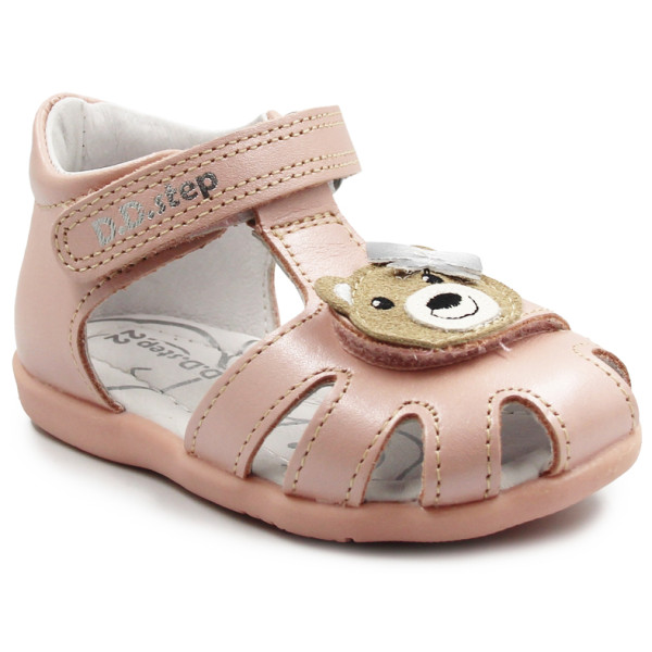 Sandały Dla Dziewczynki Różowe z Misiem DD STEP G075-51284D Baby Pink
