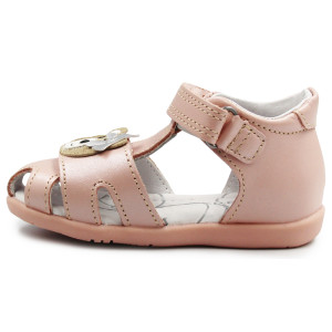 Sandały Dla Dziewczynki Różowe z Misiem DD STEP G075-51284D Baby Pink