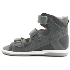 Wysokie sandały dla chłopca ze skóry naturalnej na lato MEMO LUKAS