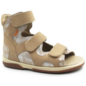 Sandały korekcyjne beżowe dla dziewczynek na lato MEMO JOANNA