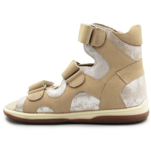 Sandały korekcyjne beżowe dla dziewczynek na lato MEMO JOANNA