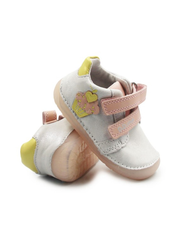 Buty Dla Dziewczynki Błyszczące Srebrne DD STEP S070-61798A White