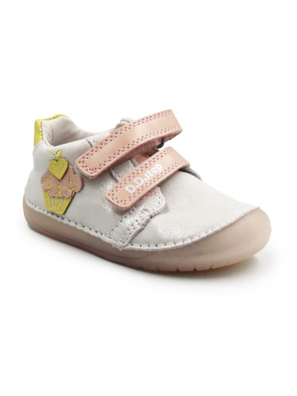 Buty Dla Dziewczynki Błyszczące Srebrne DD STEP S070-61798A White