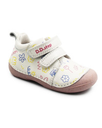 Buty Na Jesień Dla Dziewczynek na Rzep DD STEP S015-61675 White