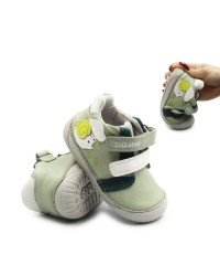 Wiosenne Buty Dziecięce Na Rzep Barefoot DD STEP S070-61995B Mocha