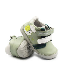 Wiosenne Buty Dziecięce Na Rzep Barefoot DD STEP S070-61995B Mocha