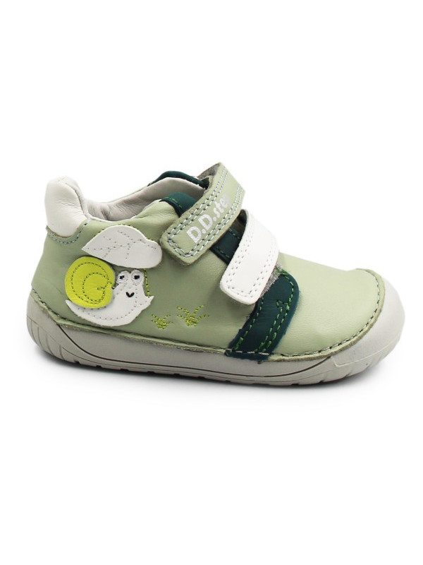 Wiosenne Buty Dziecięce Na Rzep Barefoot DD STEP S070-61995B Mocha