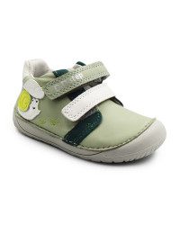 Wiosenne Buty Dziecięce Na Rzep Barefoot DD STEP S070-61995B Mocha