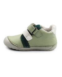 Wiosenne Buty Dziecięce Na Rzep Barefoot DD STEP S070-61995B Mocha