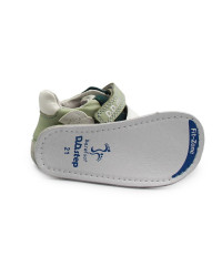 Buty Dziecięce na Jesień Na Rzep Barefoot DD STEP S070-61995B Mocha