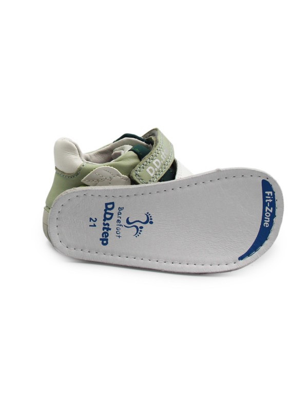 Buty Dziecięce na Jesień Na Rzep Barefoot DD STEP S070-61995B Mocha