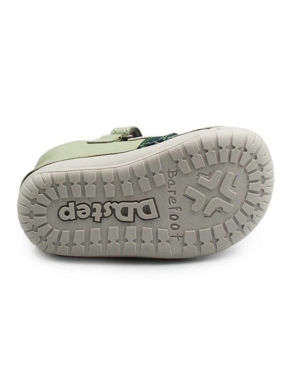 Wiosenne Buty Dziecięce Na Rzep Barefoot DD STEP S070-61995B Mocha