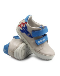 Półbuty Dla Chłopca na Jesień Świecące Elementy LED Szare DD STEP S050-61691AM Dove Grey