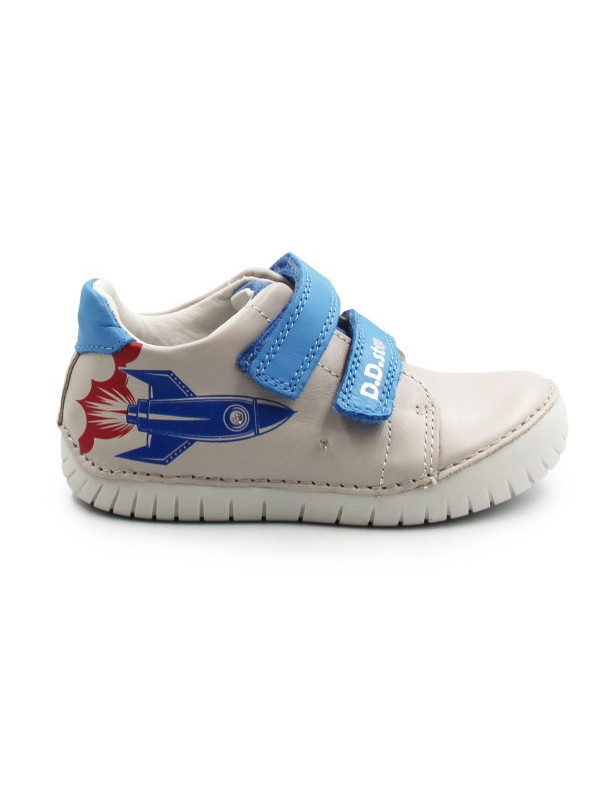 Półbuty Dla Chłopca na Jesień Świecące Elementy LED Szare DD STEP S050-61691AM Dove Grey