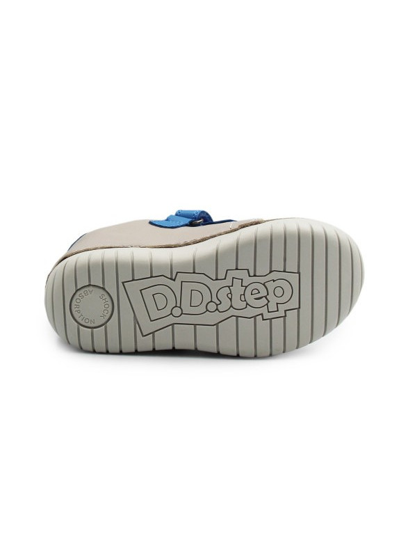 Półbuty Dla Chłopca na Jesień Świecące Elementy LED Szare DD STEP S050-61691AM Dove Grey