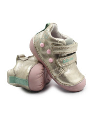 Dziewczęce Buciki Na Wiosnę Na Rzep Kotek DD STEP S015-61267B Gold