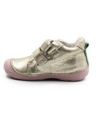 Dziewczęce Buciki Na Wiosnę Na Rzep Kotek DD STEP S015-61267B Gold