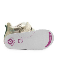 Dziewczęce Buciki Na Wiosnę Na Rzep Kotek DD STEP S015-61267B Gold