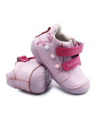 Fioletowe Buty Dla Dziewczynek Na Jesień z Kotkiem DD STEP S015-61267 Daisy Pink