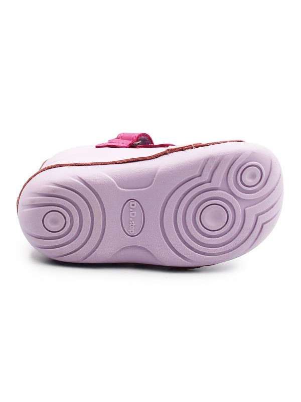 Fioletowe Buty Dla Dziewczynek Na Jesień z Kotkiem DD STEP S015-61267 Daisy Pink