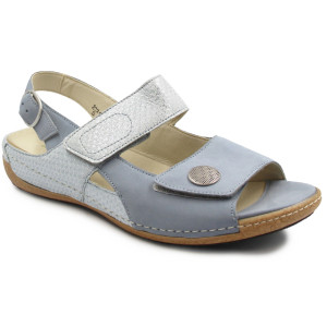 Sandały Dla Kobiet Na Lato Szerokie Niebieskie Waldlaufer 342002
