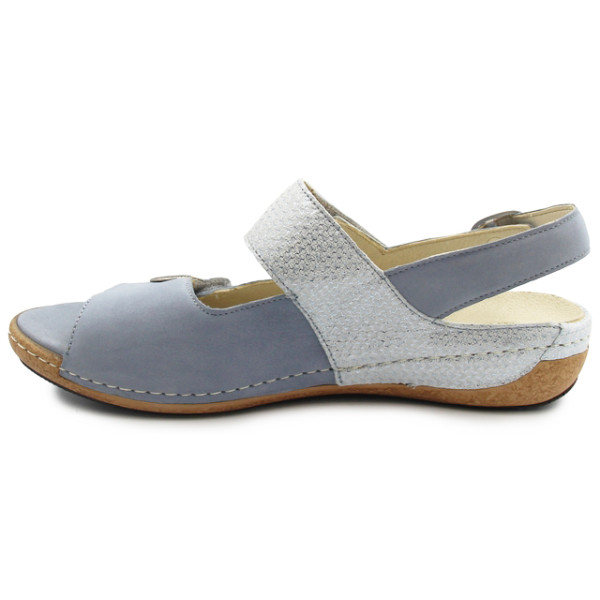 Sandały Dla Kobiet Na Lato Szerokie Niebieskie Waldlaufer 342002
