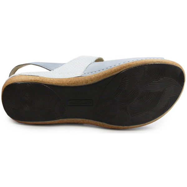 Sandały Dla Kobiet Na Lato Szerokie Niebieskie Waldlaufer 342002