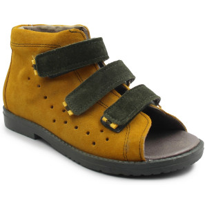 Sandały ortopedyczne z wysokim zapiętkiem do szkoły Dawid 014